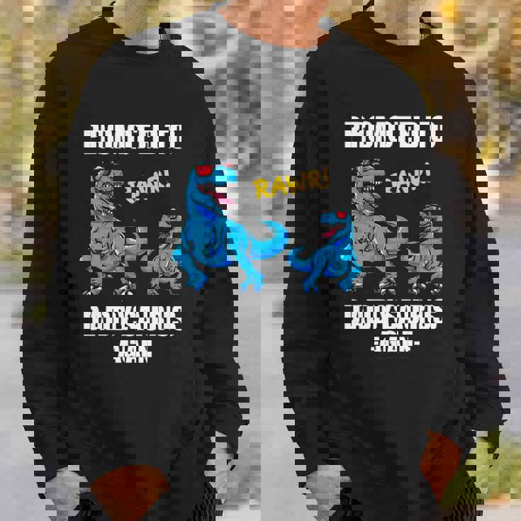 Promoted To Dad Again 2022 Trex Daddy Again Est 2022 Ver2 Sweatshirt Gifts for Him