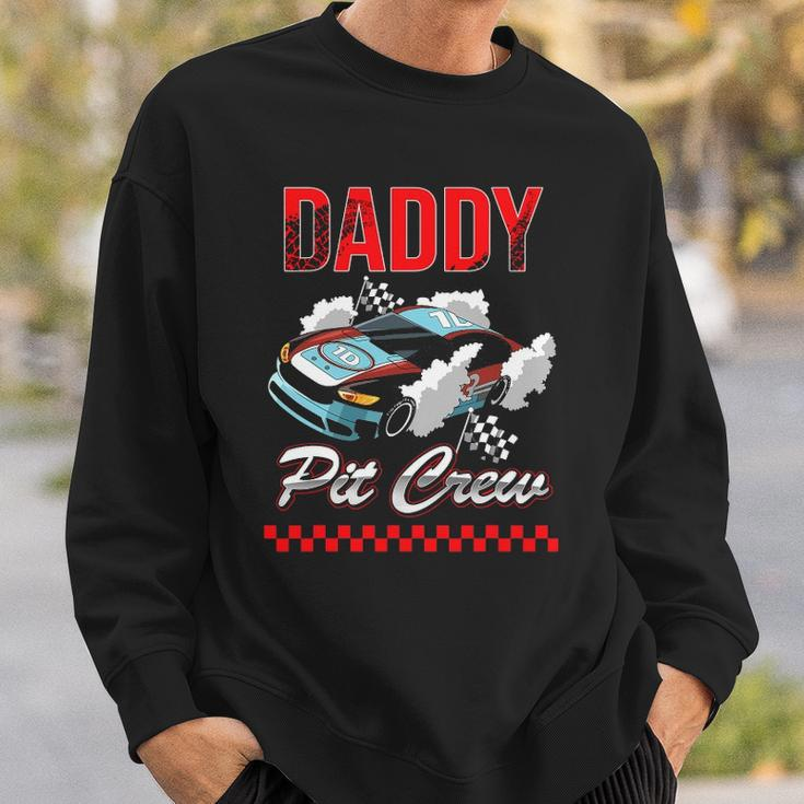Race Car Birthday Party Racing Family Daddy Pit Crew Funny Sweatshirt Gifts for Him