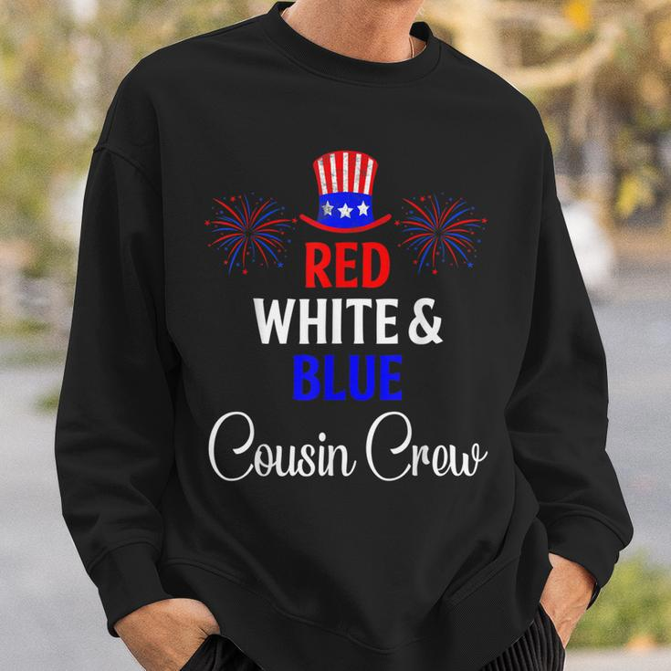 Red White & Blue Cousin Crew 4Th Of July Firework Matching Sweatshirt Gifts for Him
