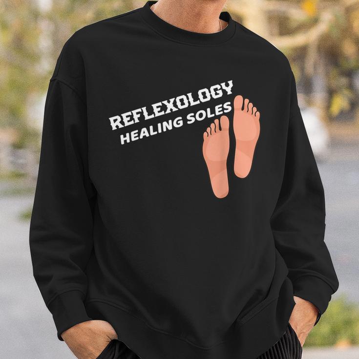 Reflexology Massage Therapist Reflexology Healing Soles Sweatshirt Gifts for Him