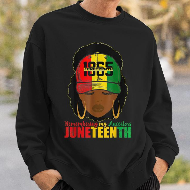 Remembering My Ancestors Junenth Black Women Black Pride Sweatshirt Gifts for Him