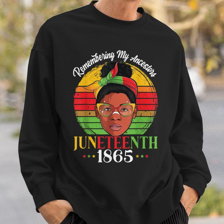 Remembering My Ancestors Juneteenth 1865 Independence Day Sweatshirt Gifts for Him
