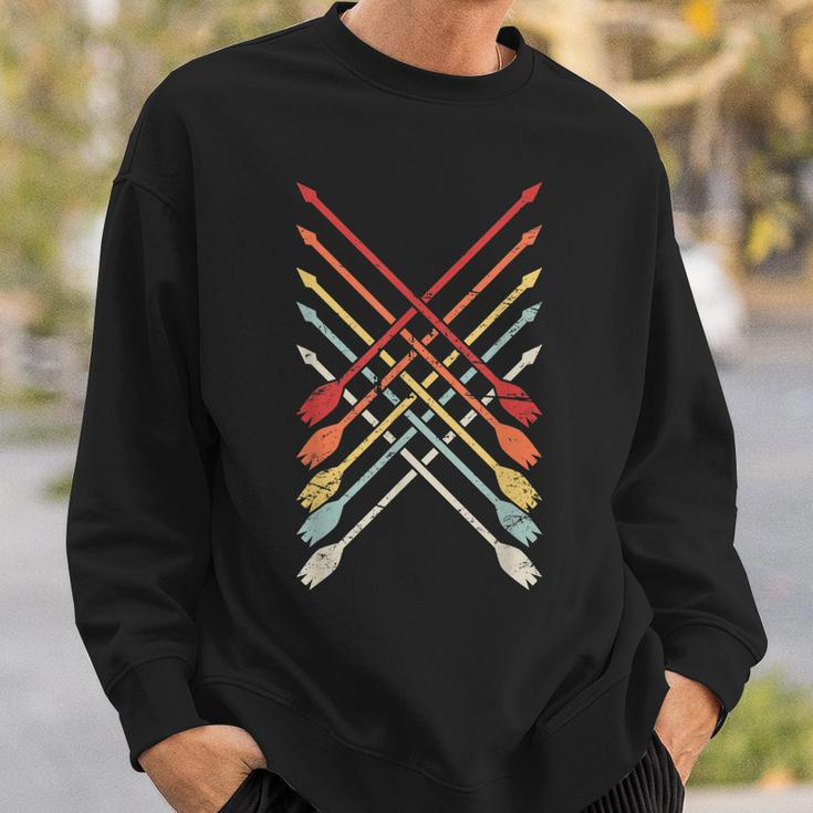 Retro Vintage Bow Hunting Archery Sweatshirt Gifts for Him
