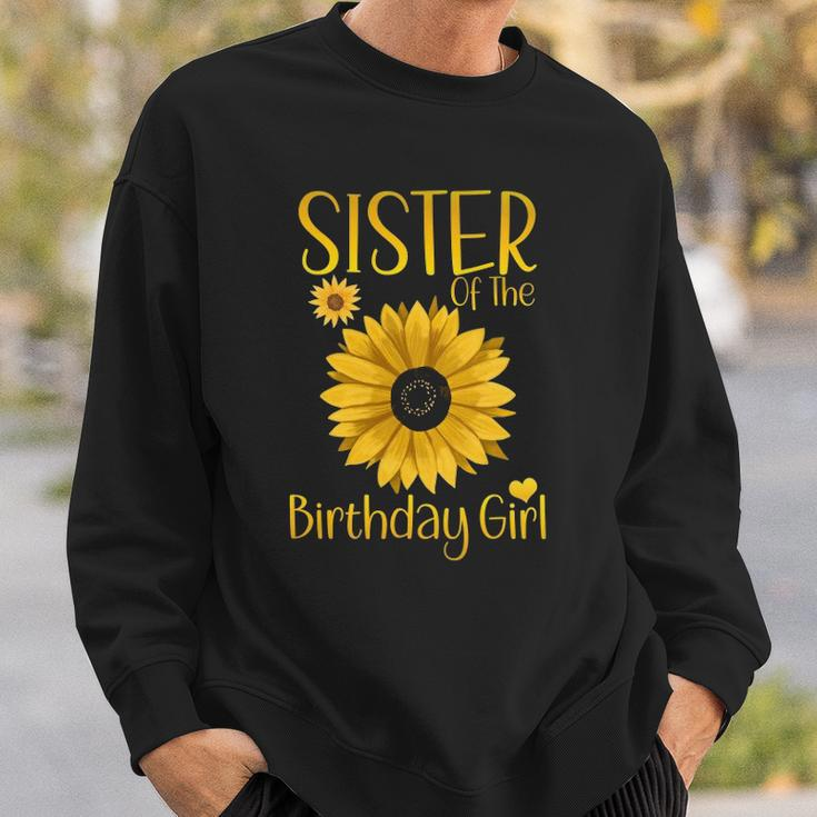 Sister Of The Birthday Girl Sunflower Family Matching Party Sweatshirt Gifts for Him