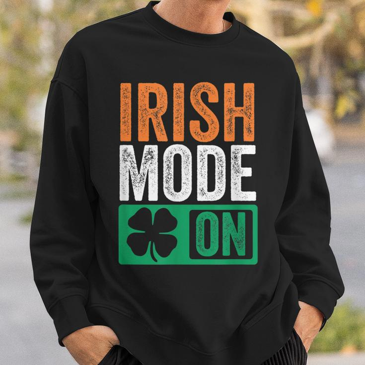 St Patricks Day Beer Drinking Ireland - Irish Mode On Sweatshirt Gifts for Him