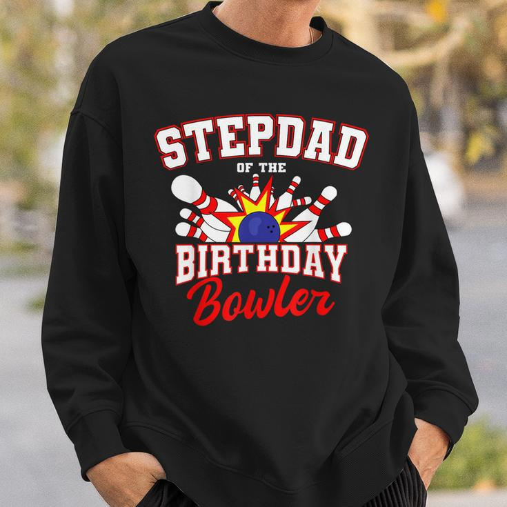 Stepdad Of The Birthday Bowler Bday Bowling Party Sweatshirt Gifts for Him