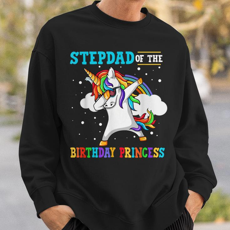 Stepdad Of The Birthday Princess Unicorn Girl Sweatshirt Gifts for Him