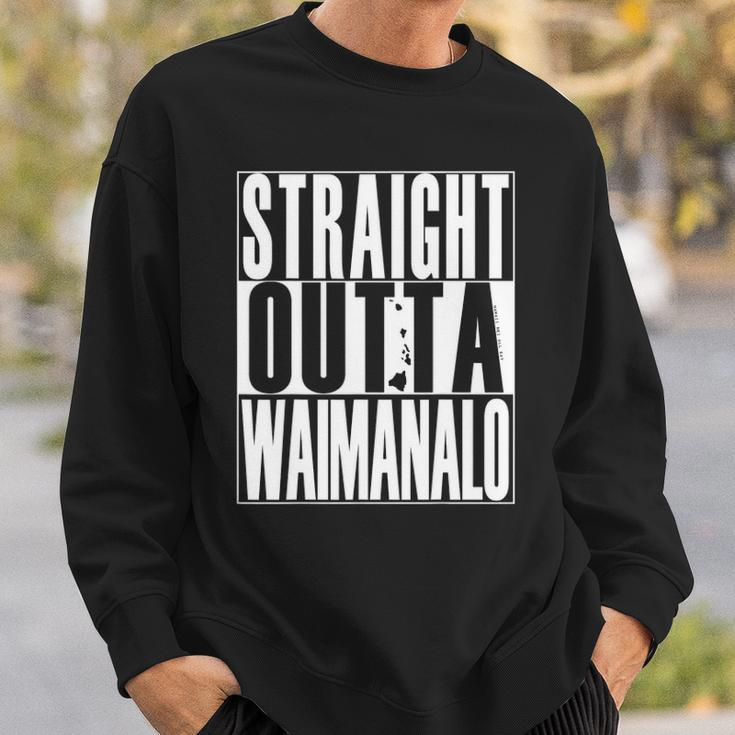 Straight Outta Waimanalo By Hawaii Nei All Day Sweatshirt Gifts for Him