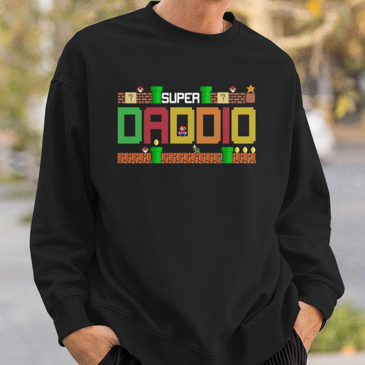 Super Dadsuper Daddio Gift Cute Funny Daddy Gift Essential Sweatshirt Gifts for Him