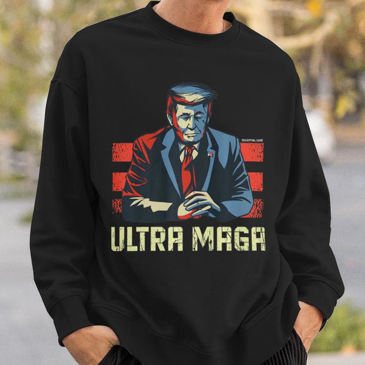 The Great Maga King Trump Ultra Proud Ultramaga Sweatshirt Gifts for Him