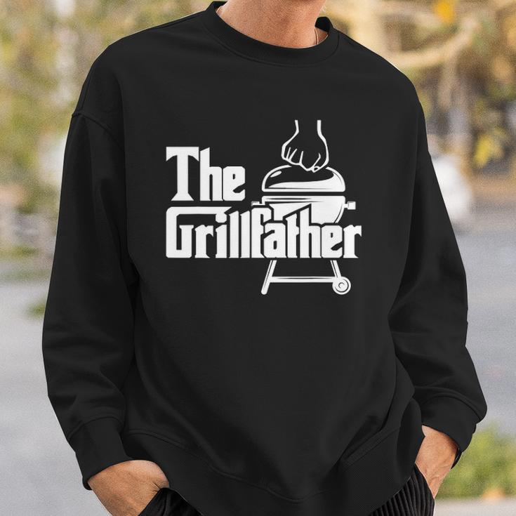 The Grillfather Pitmaster Bbq Lover Smoker Grilling Dad Sweatshirt Gifts for Him