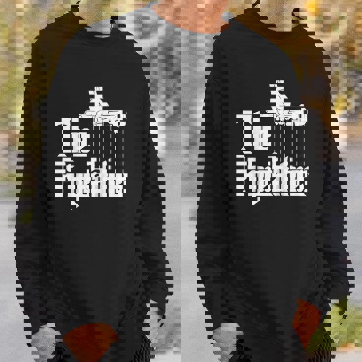 The Pipefather - Funny Plumber Plumbing Handyman Pipe Fitter Raglan Baseball Tee Sweatshirt Gifts for Him