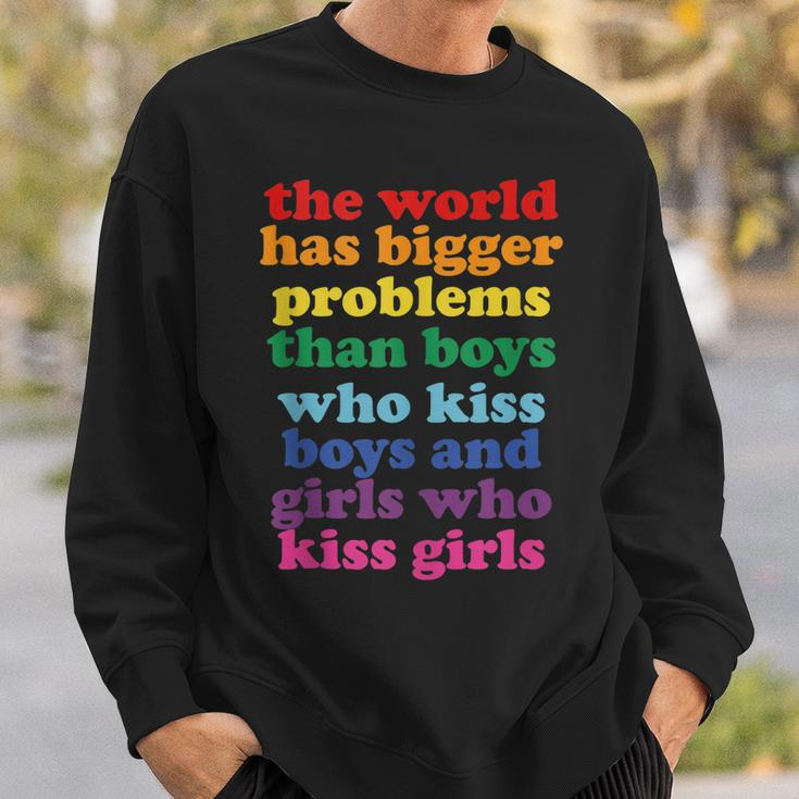 The World Has Bigger Problems Lgbt Community Gay Pride Sweatshirt Gifts for Him