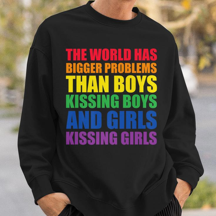 The World Has Bigger Problems Lgbt-Q Pride Gay Proud Ally Sweatshirt Gifts for Him