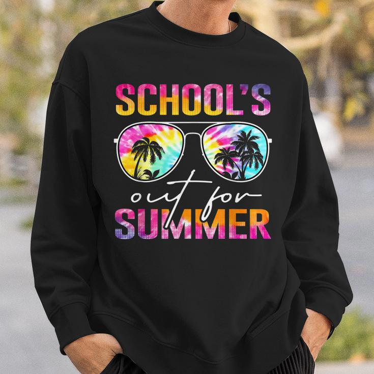 Tie Dye Last Day Of School Schools Out For Summer Teacher Sweatshirt Gifts for Him