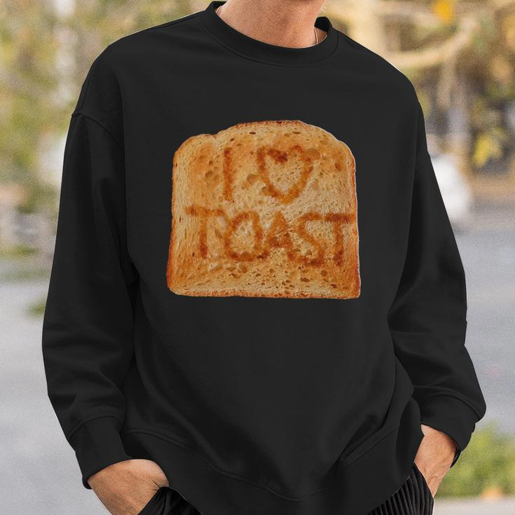Toasted Slice Of Toast Bread Sweatshirt Gifts for Him