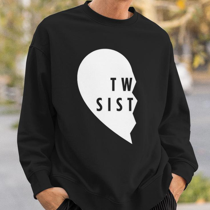 Twin Sisters Heart Half Matching Set 1 Of 2 Gift Sweatshirt Gifts for Him