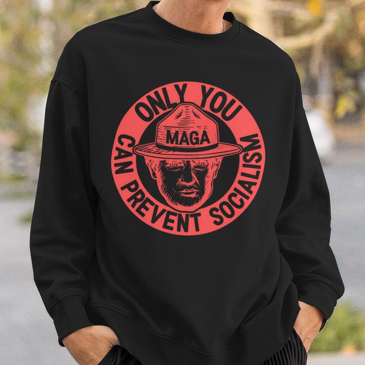 Ultra Maga 2024 Only You Can Prevent Socialism We The People 1776 2022 Red Sweatshirt Gifts for Him