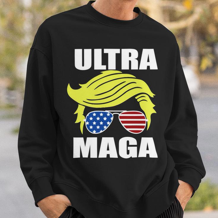 Ultra Maga Joe Biden Pro Trump Gift Sweatshirt Gifts for Him