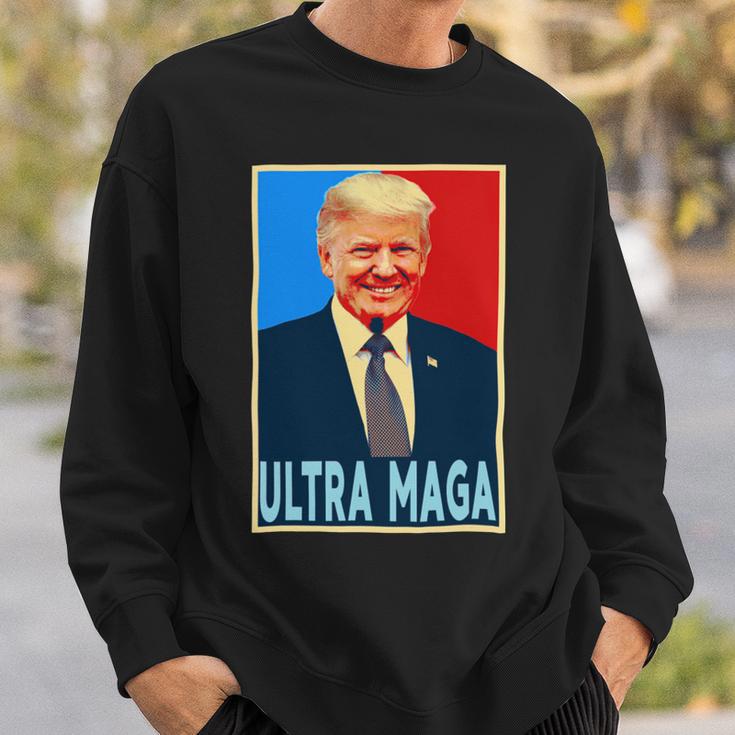 Ultra Maga President Donald Trump Gift Sweatshirt Gifts for Him