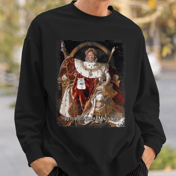 Ultra Maga The Return Of The Great Maga King Fun Trump Sweatshirt Gifts for Him