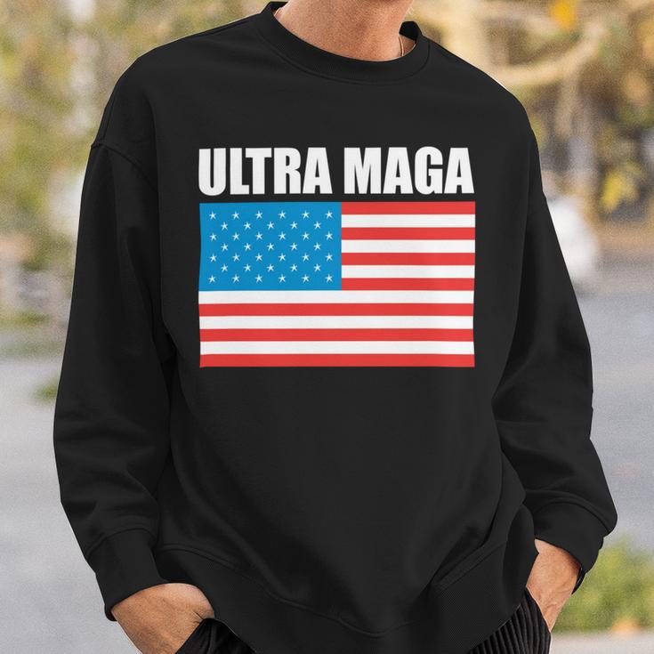 Ultra Maga Us Flag Sweatshirt Gifts for Him