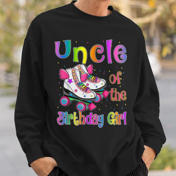Uncle Birthday Girl Rolling Skate Birthday Family Party Sweatshirt Gifts for Him