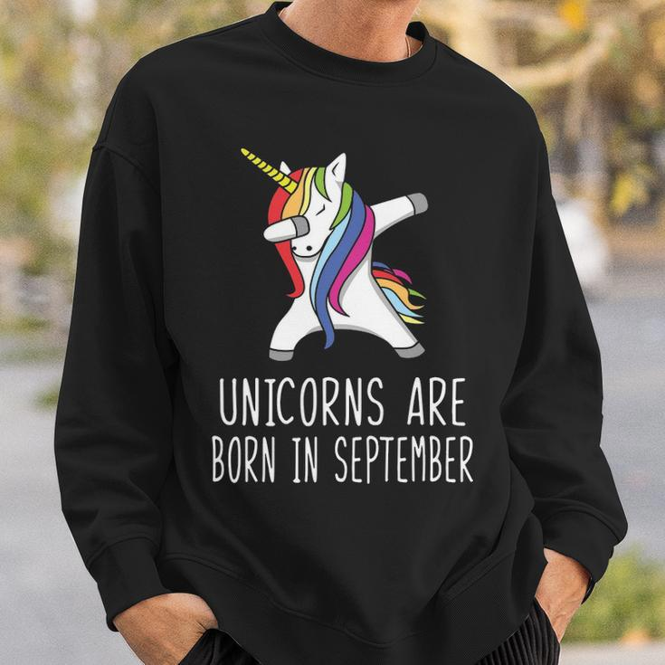 Unicorns Are Born In September Sweatshirt Gifts for Him