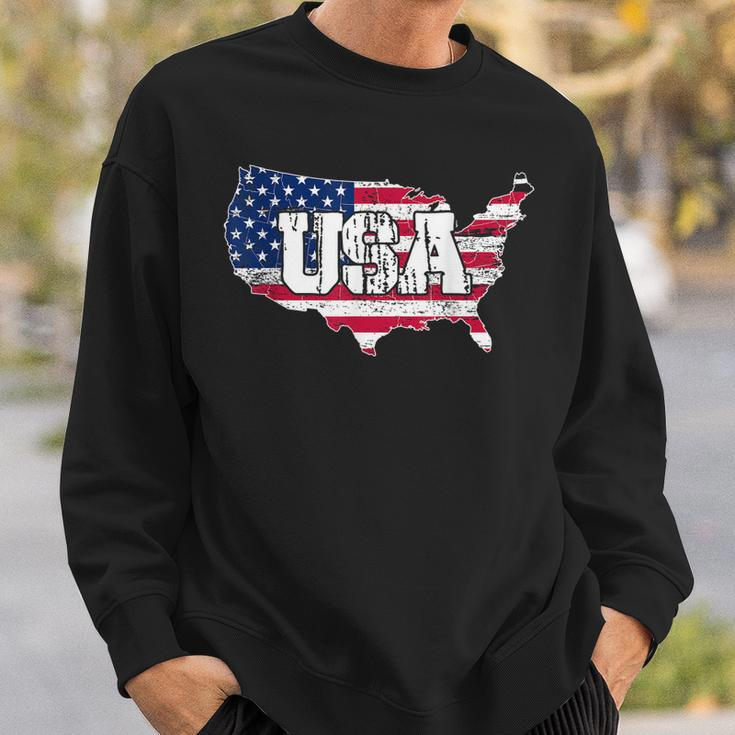 Usa American Flag United States Of America 4Th Of July Sweatshirt Gifts for Him