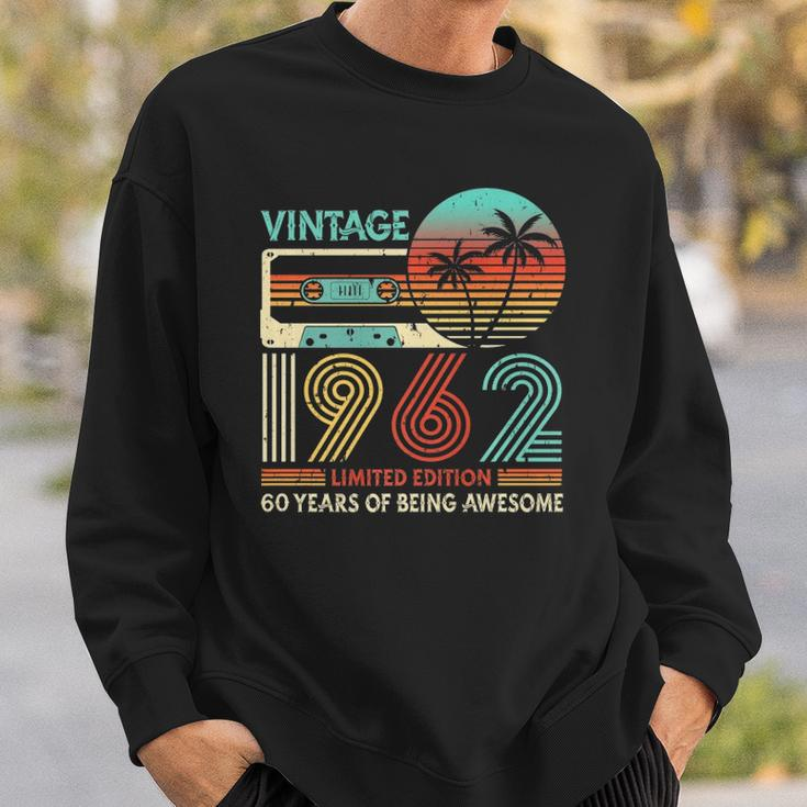 Vintage 1962 Cassette Limited Edition 60Th Birthday Retro Sweatshirt Gifts for Him