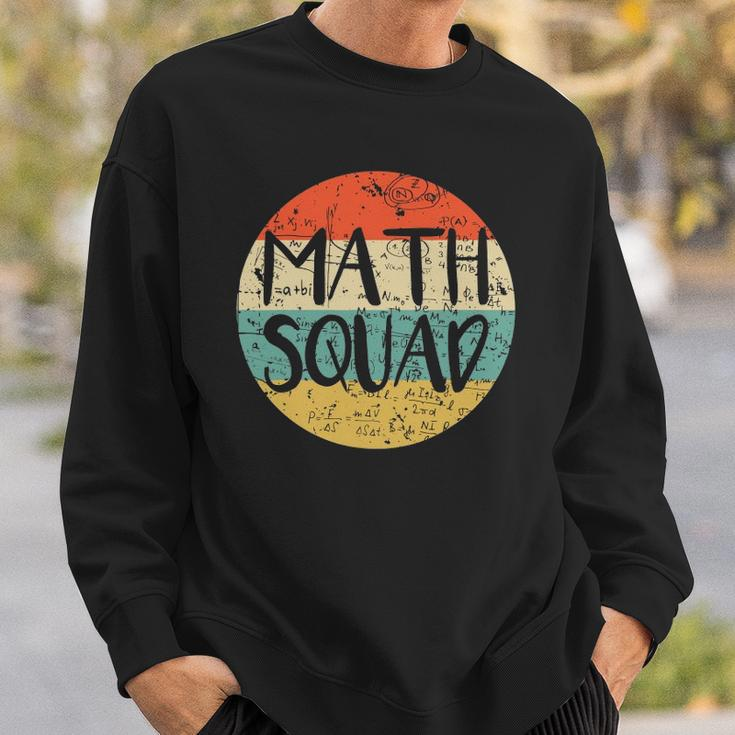 Vintage Math Squad Math Teacher Math Class Team Funny Sweatshirt Gifts for Him