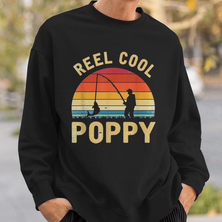 Vintage Reel Cool Poppy Fish Fishing Fathers Day Gift Classic Sweatshirt Gifts for Him