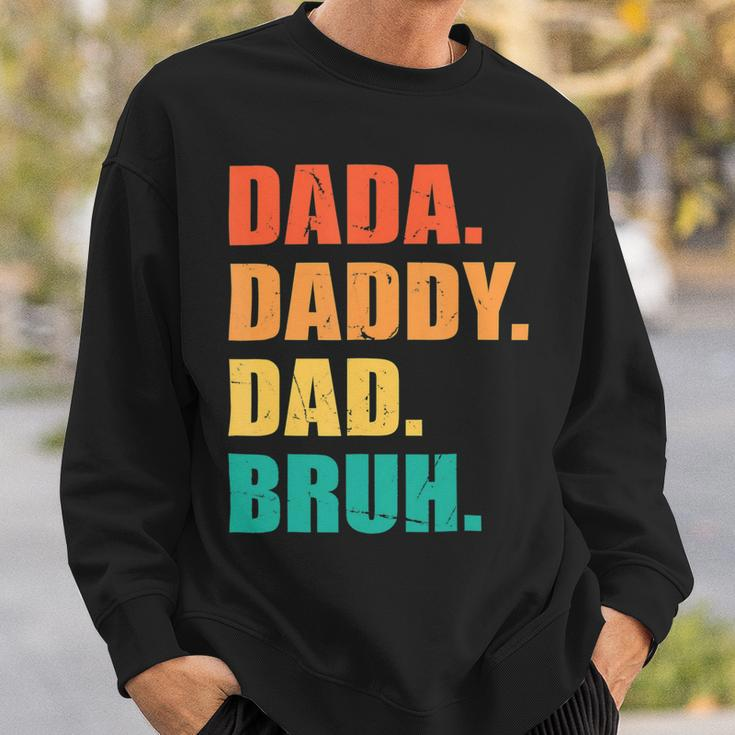 Vintage Retro Fathers Day Outfit Dada Daddy Dad Bruh 8 Shirt Sweatshirt Gifts for Him