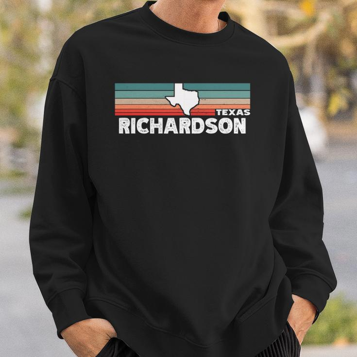 Vintage Retro Richardson Tx Tourist Native Texas State Sweatshirt Gifts for Him