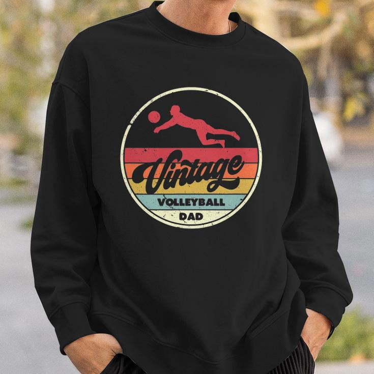 Vintage Volleyball Dad Retro Style Sweatshirt Gifts for Him