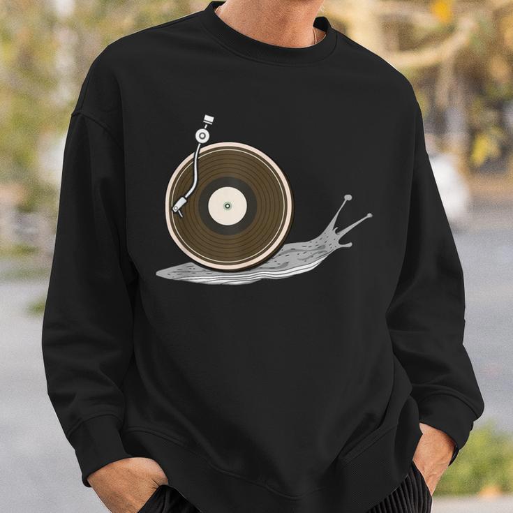 Vinyl Snail Vinyl Records Dj Vinyl Slug Lp Collector 155 Trending Shirt Sweatshirt Gifts for Him