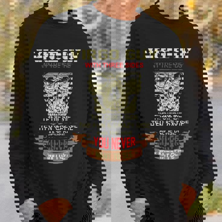 Virgo Guy I Have 3 Sides Virgo Guy Birthday Sweatshirt Gifts for Him