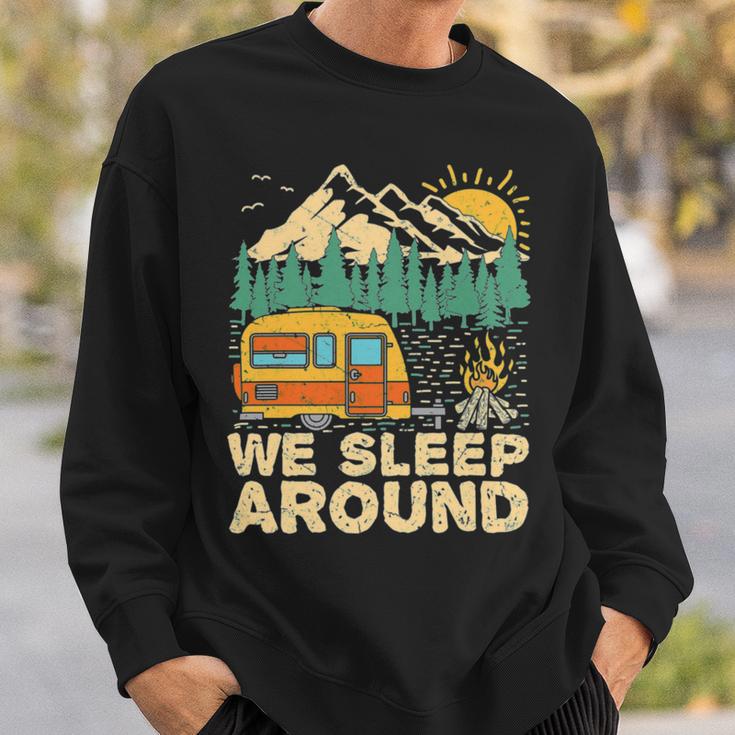 We Sleep Funny Camping Sweatshirt Gifts for Him