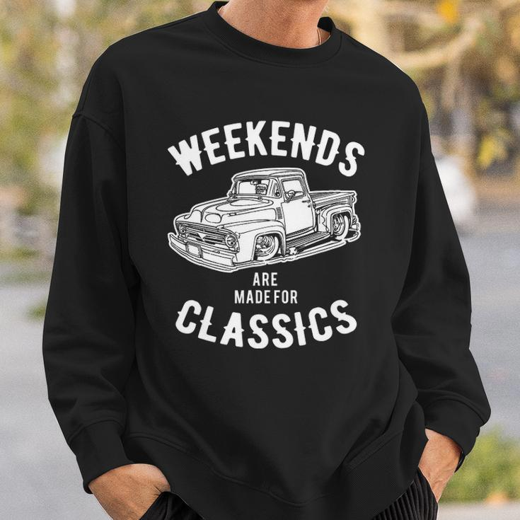 Weekend Classics Vintage Truck Sweatshirt Gifts for Him