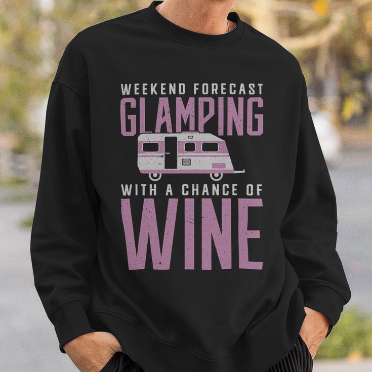 Weekend Forecast Camping With A Chance 18 Shirt Sweatshirt Gifts for Him