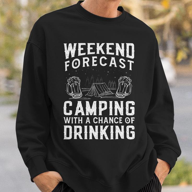 Weekend Forecast Camping With A Chance 22 Shirt Sweatshirt Gifts for Him