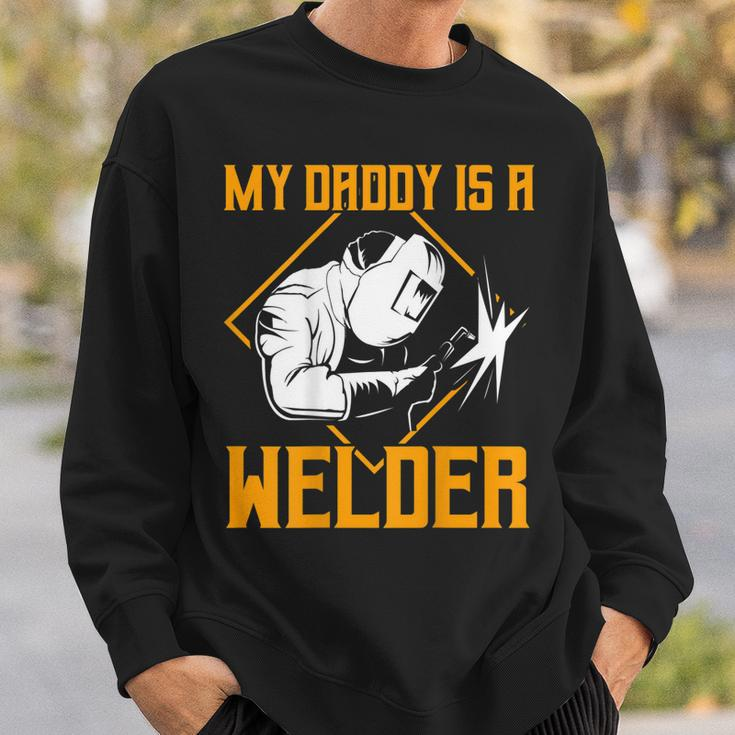Welder Gifts Welding Design On Back Of Clothing V3 Sweatshirt Gifts for Him
