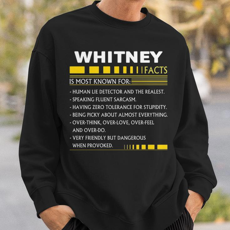 Whitney Name Gift Whitney Facts Sweatshirt Gifts for Him