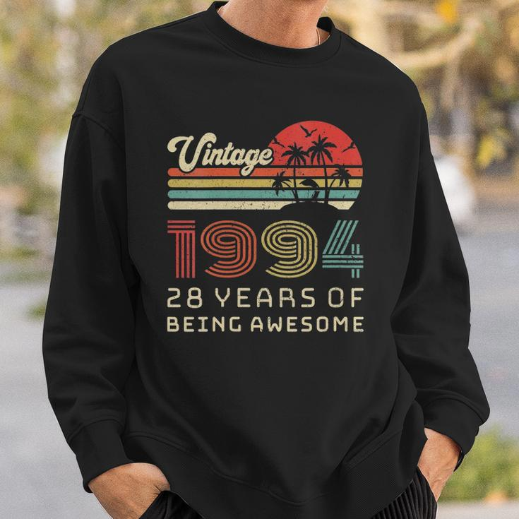 Womens 28 Years Old Birthday Vintage 1994 28Th Birthday Sweatshirt Gifts for Him