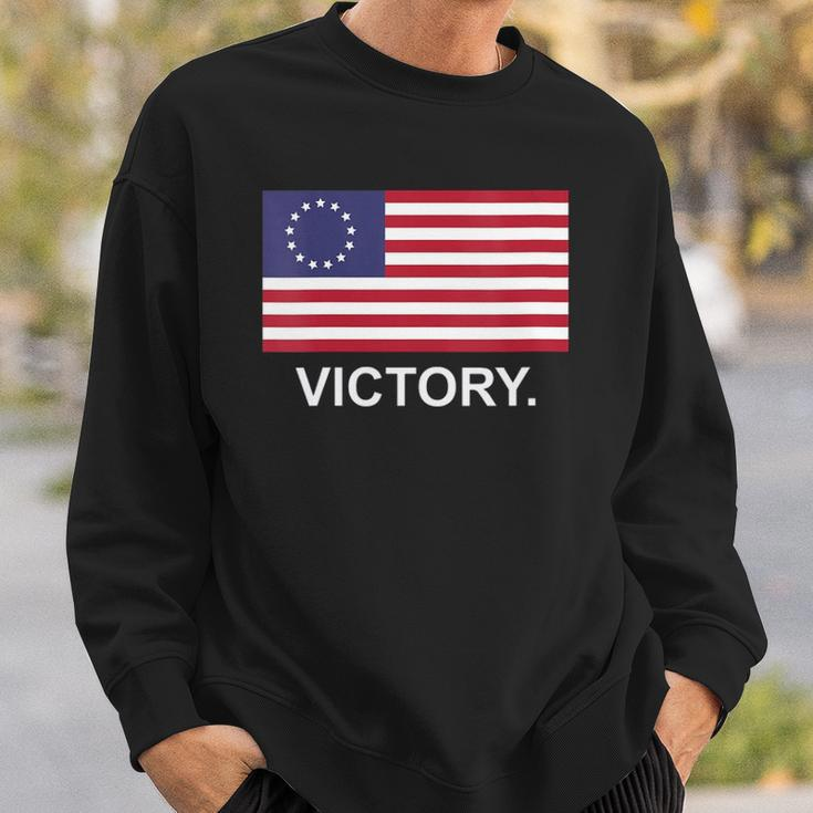 Womens Betsy Ross American Flag Victory Revolutionary War V-Neck Sweatshirt Gifts for Him