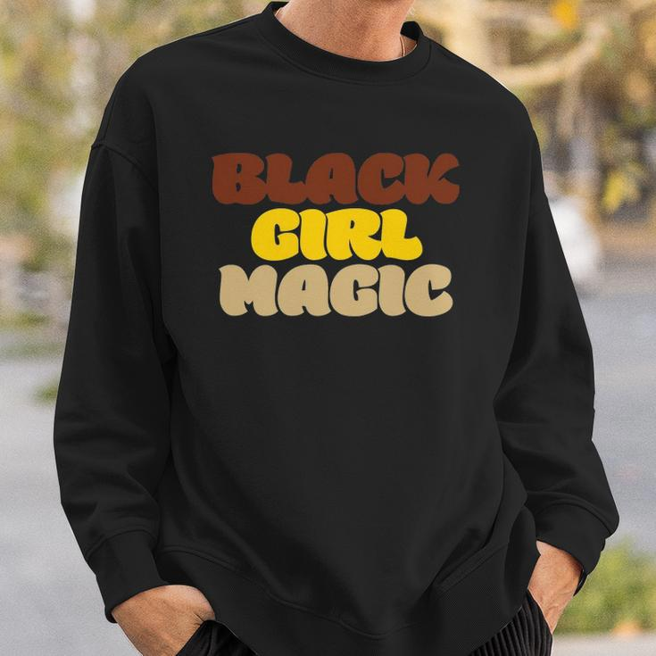 Womens Black Girl Magic Black Woman Blm Rights Pride Proud Sweatshirt Gifts for Him