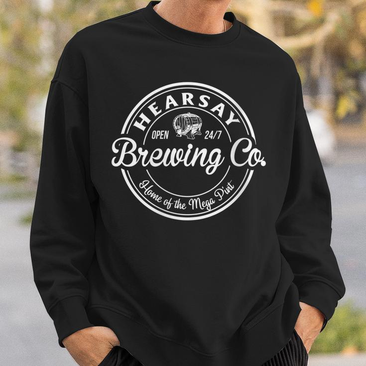 Womens Hearsay Brewing Co Home Of Mega Pint Sweatshirt Gifts for Him