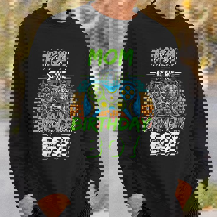 Womens Mom Of The Birthday Boy Matching Video Gamer Birthday Party Sweatshirt Gifts for Him