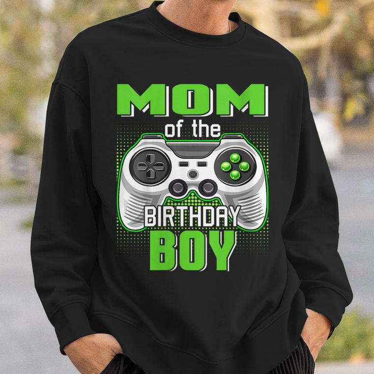 Womens Mom Of The Birthday Boy Video Game B-Day Top Gamer Party Sweatshirt Gifts for Him