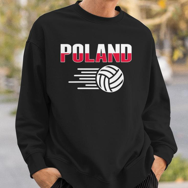 Womens Poland Volleyball Lovers Jersey - Polish Flag Sport Fans Sweatshirt Gifts for Him